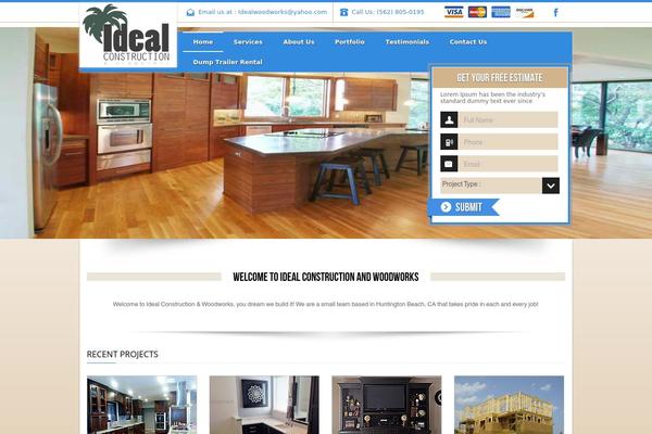BUILDER theme site design template sample