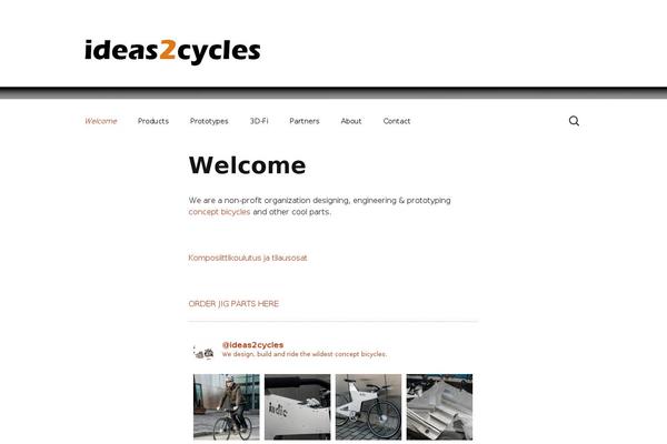 ideas2cycles.com site used Twenty Thirteen