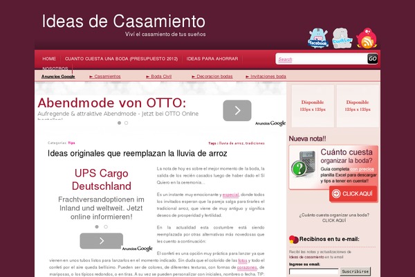 ideasdecasamiento.com.ar site used Sp142