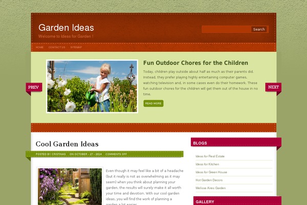 ideasforgarden.net site used Stitchpress