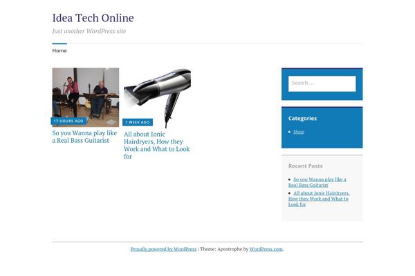 Apostrophe theme site design template sample