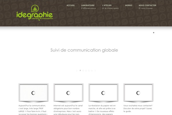 Total theme site design template sample