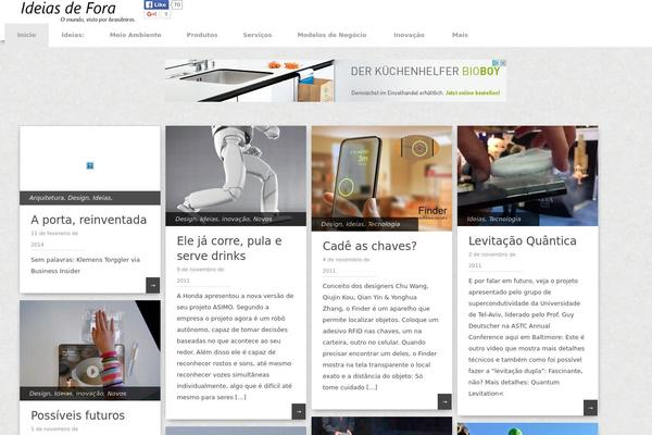 Pinbin theme site design template sample