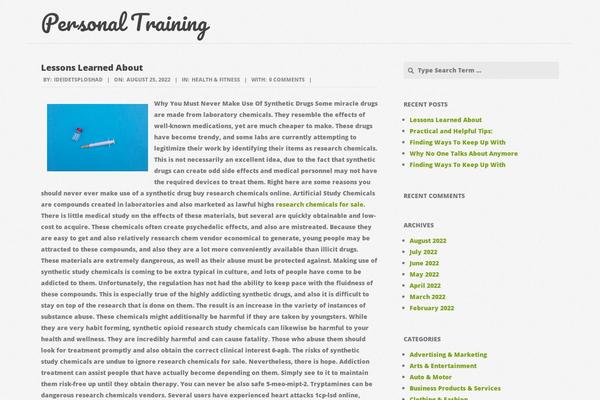 Brigsby theme site design template sample