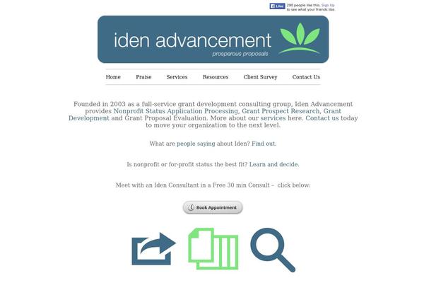 idenadvancement.com site used Me_v34