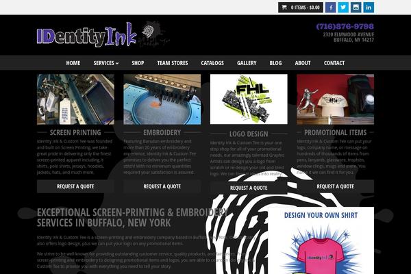 Bones theme site design template sample