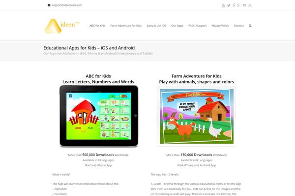 Total theme site design template sample