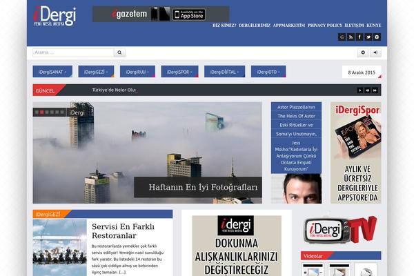 Powermag theme site design template sample