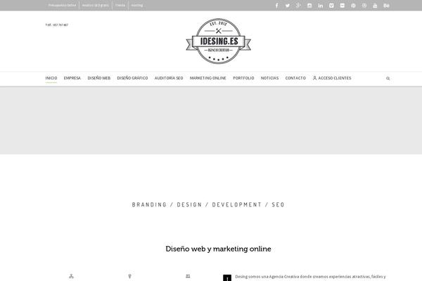 Dante theme site design template sample