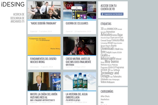 Ubergrid theme site design template sample