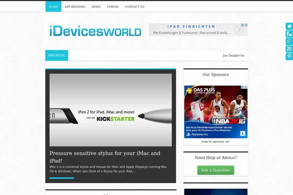 Apollo theme site design template sample