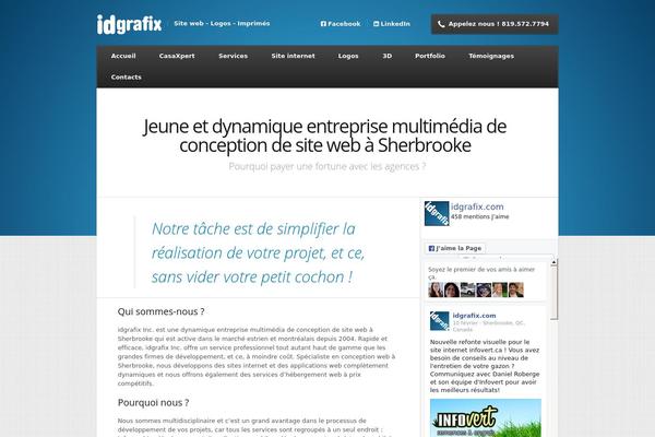 Nexus theme site design template sample