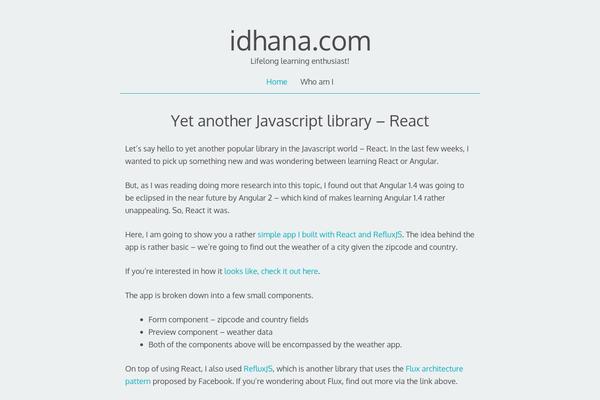 idhana.com site used Decode