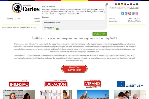 Site using Simple Responsive Slider plugin