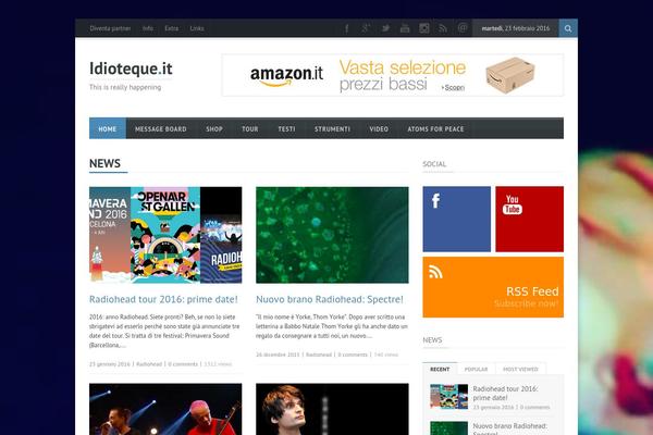 idioteque.it site used BulletPress