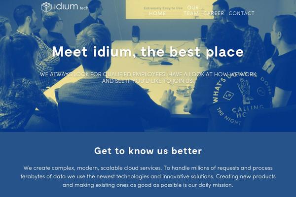 idium theme websites examples