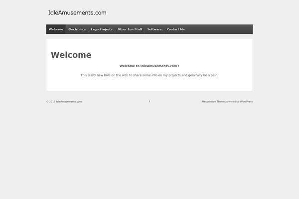 Responsive theme site design template sample