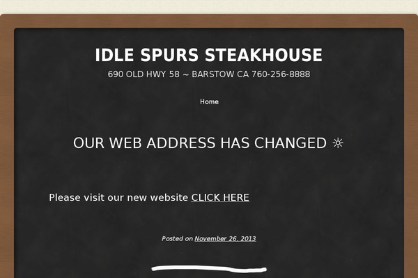 idlespurssteakhouse.com site used Darcie