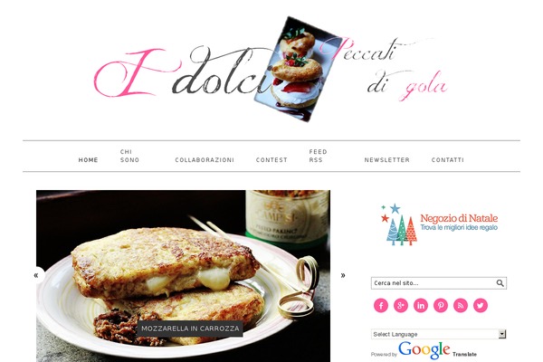 Foodie theme site design template sample