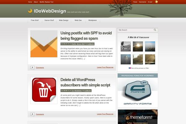 Convergence theme site design template sample