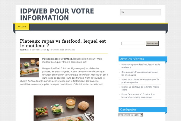 Living Journal theme site design template sample