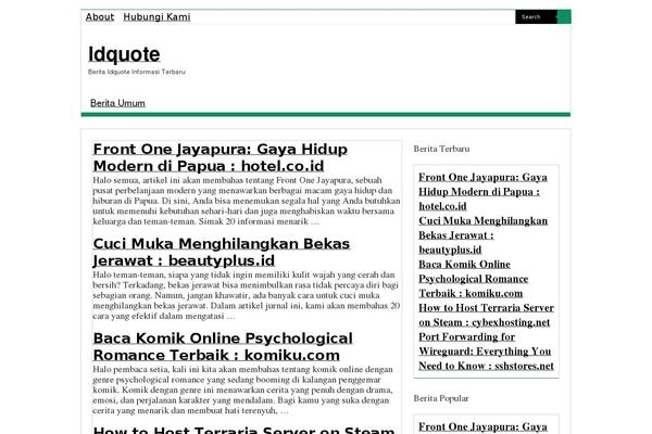 Sahifa theme site design template sample