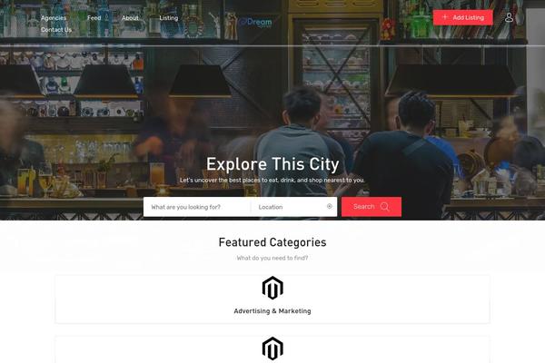 idreamagency.com site used Findgo