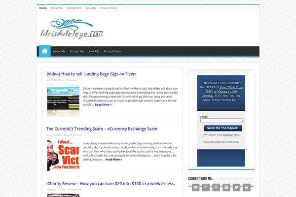 Sahifa theme site design template sample