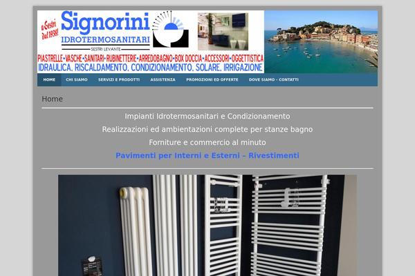 Blue Planet theme site design template sample
