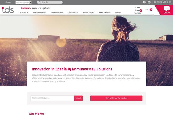 Ids theme site design template sample