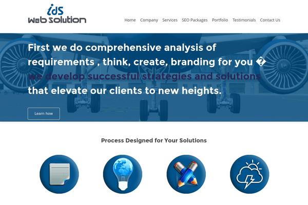 Ids theme site design template sample