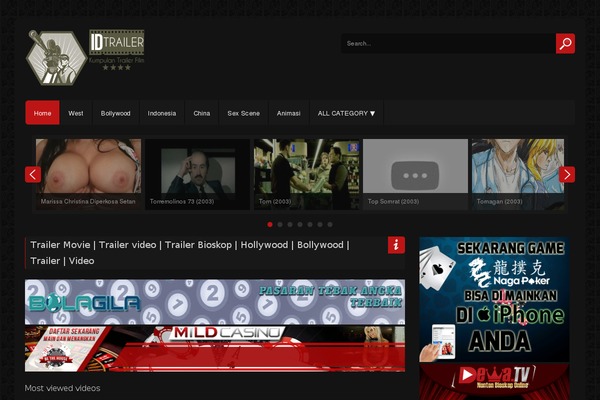 idtrailer.com site used Activideo