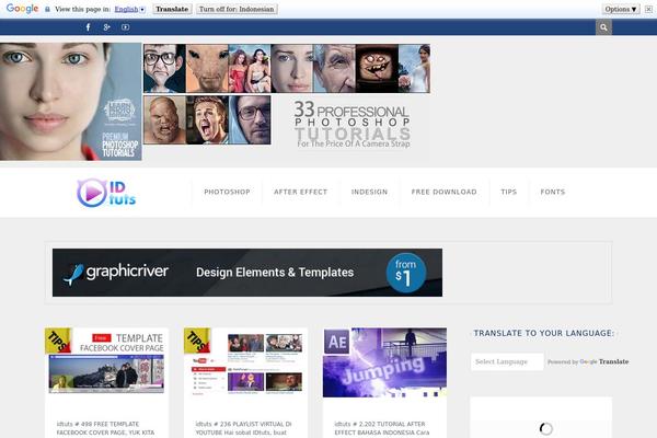 Dizzy theme site design template sample