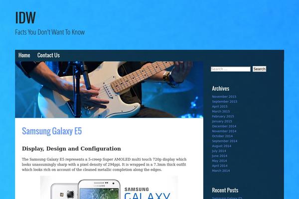 Musik theme site design template sample