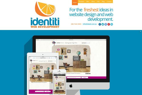 Idweb theme site design template sample