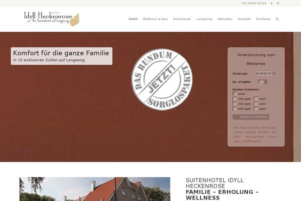 Enfold theme site design template sample