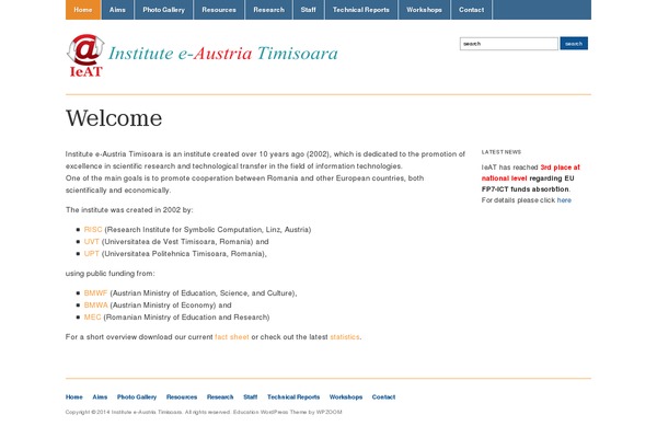 Vantage theme site design template sample