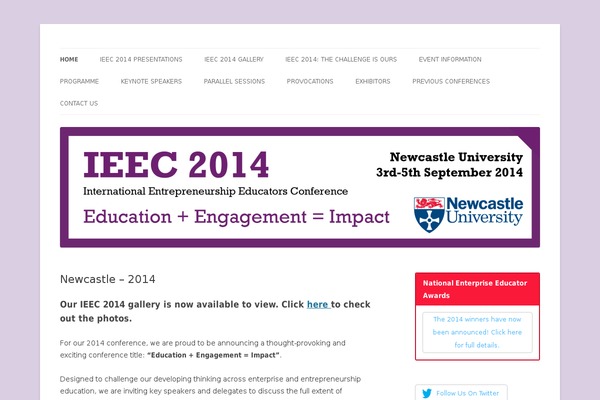 Twenty Twelve theme site design template sample