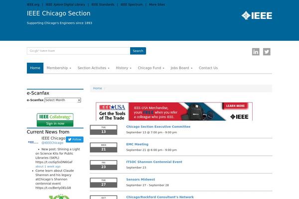 ieeechicago.org site used Wptemplate
