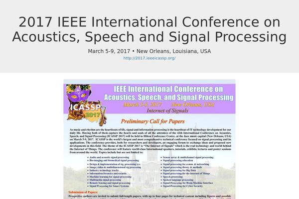 ieeeicassp.org site used Arinexdeluxe3