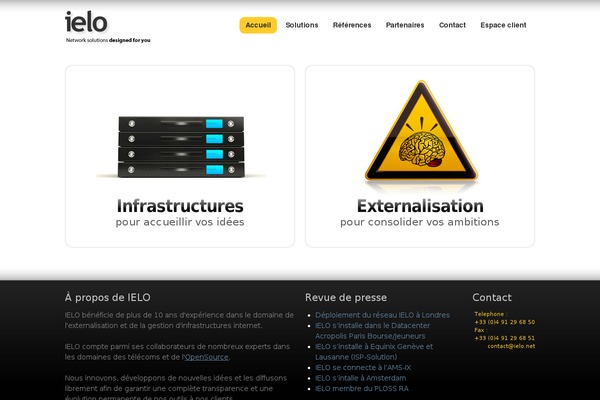 ielo.net site used The Buffet Framework