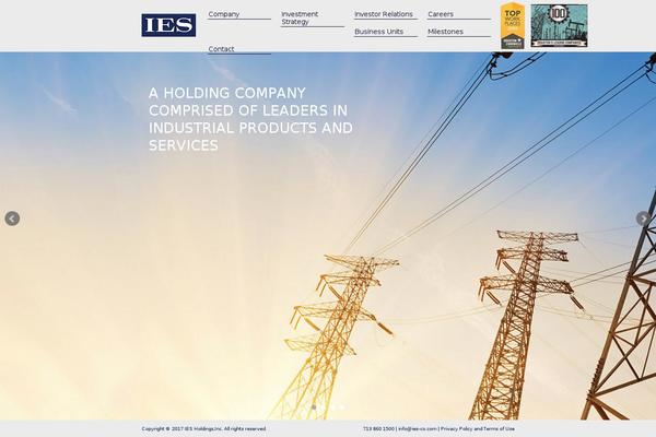 Ies theme site design template sample