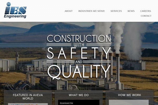 Ies theme site design template sample