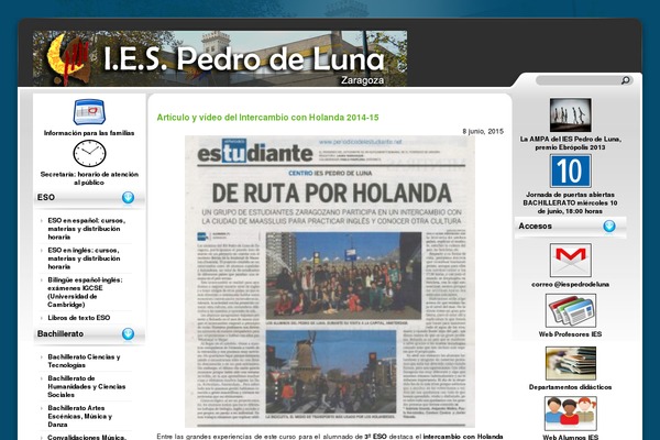 iespedrodeluna.es site used Red Evo Aphelion