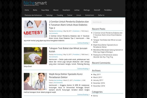 Nichesmart theme site design template sample