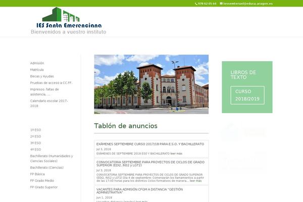 iessantaemerenciana.com site used Divi-2.7.5