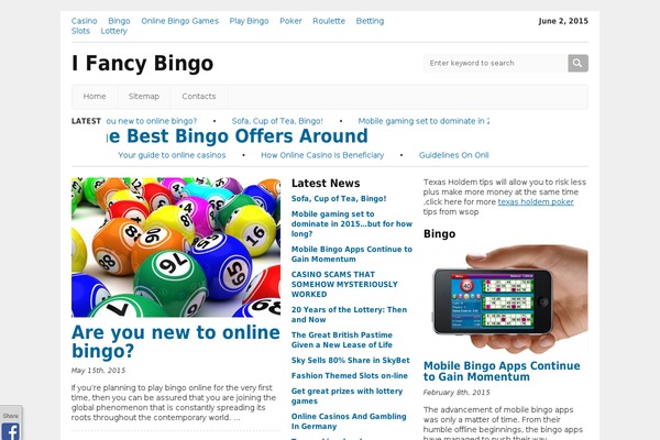 ifancybingo.com site used Wpherald_lite