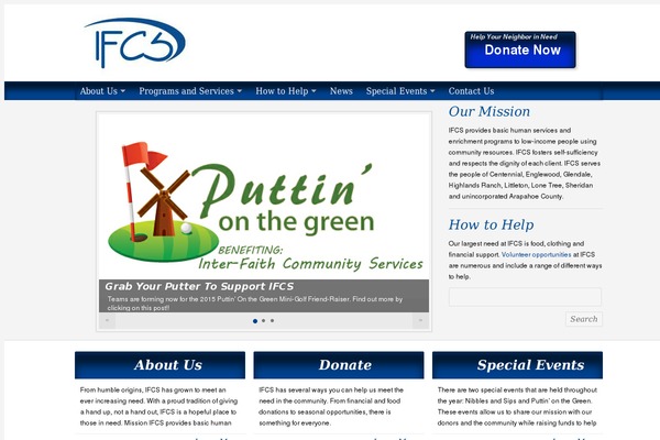 NonProfit theme site design template sample