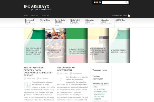 Newscast theme site design template sample