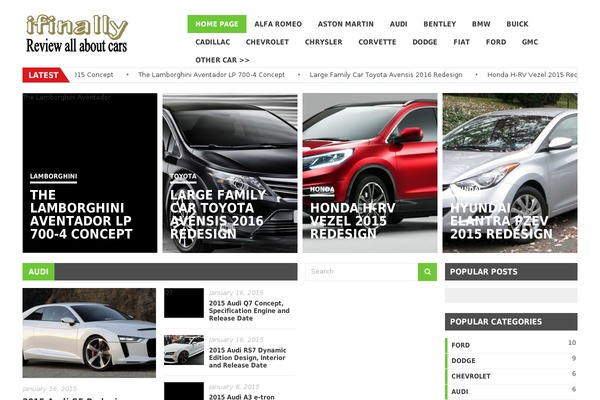 Solaris theme site design template sample